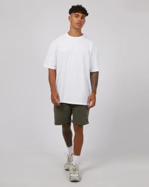 17" Twill Jogger Shorts - Khaki