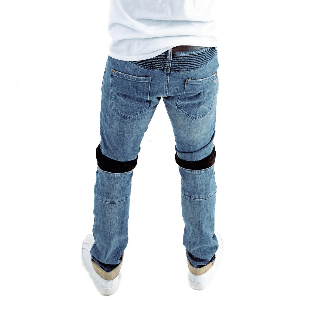 'Beverly Hills' Lean Moto Selvedge Jean