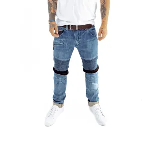 'Beverly Hills' Lean Moto Selvedge Jean