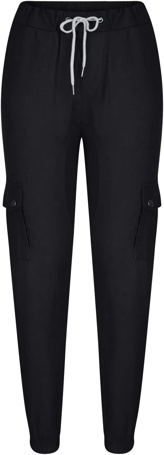 Cargo Sweatpants for Men Multi Pockets Skinny-Fit Slacks Tapered Loose Trousers Outdoor Fashion Slim Sport Pants
