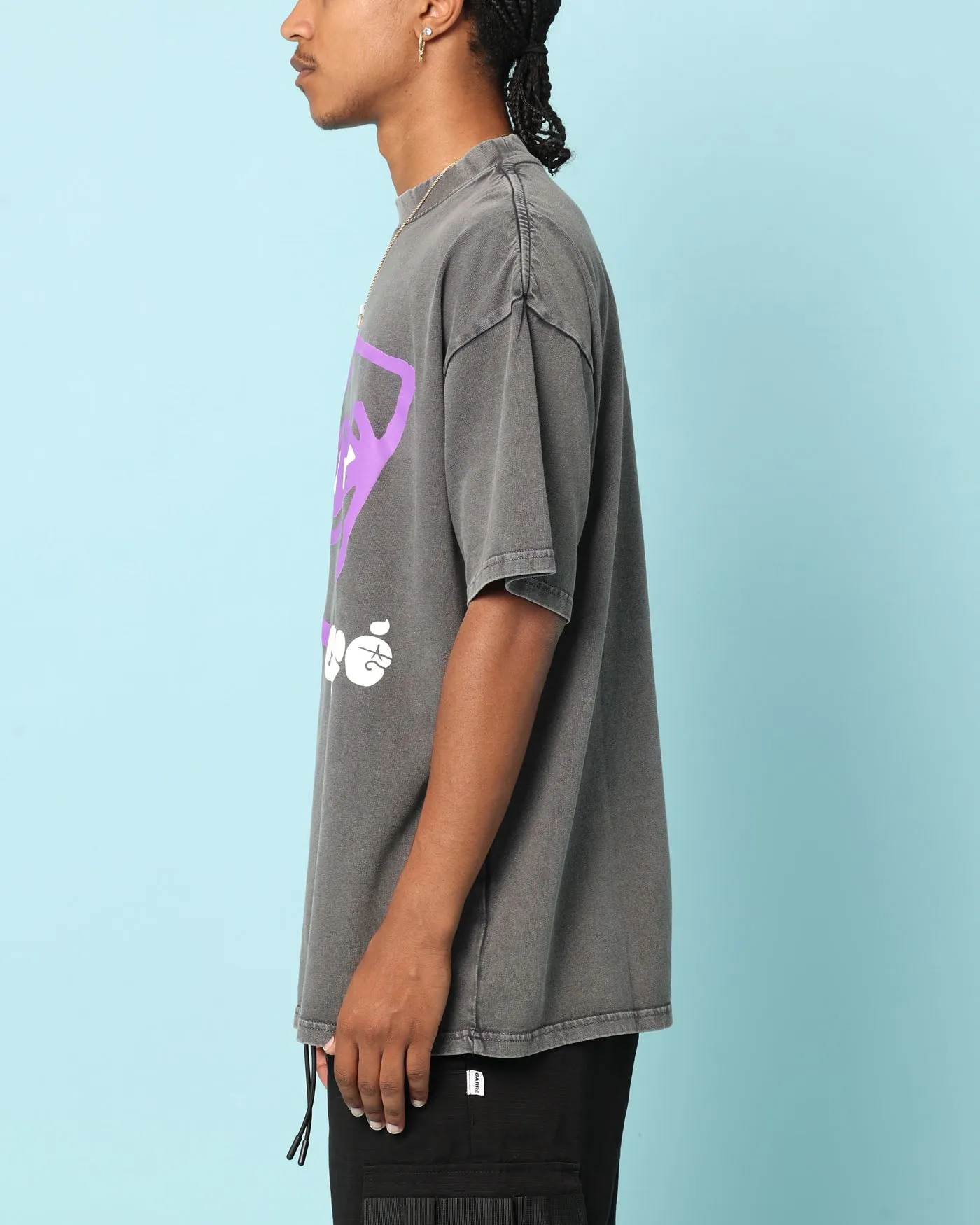 Carre Tired Eyes T-Shirt Washed Charcoal
