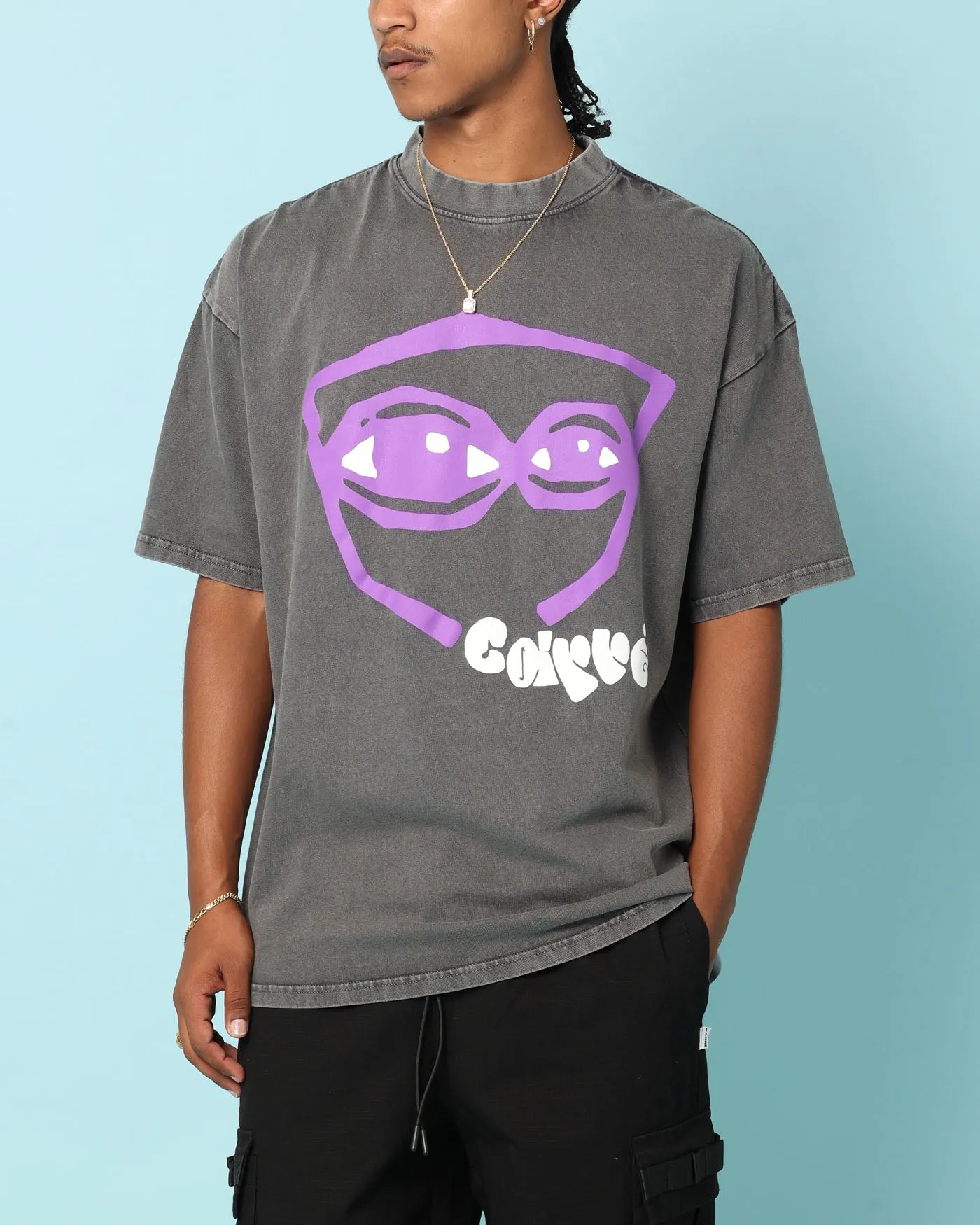 Carre Tired Eyes T-Shirt Washed Charcoal