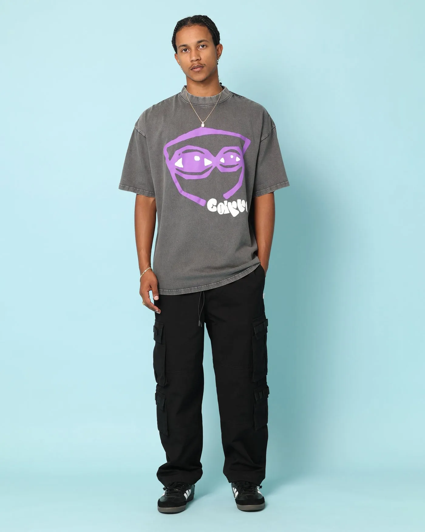 Carre Tired Eyes T-Shirt Washed Charcoal