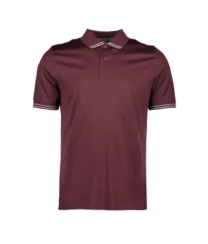 Clare Tipped Polo - Red