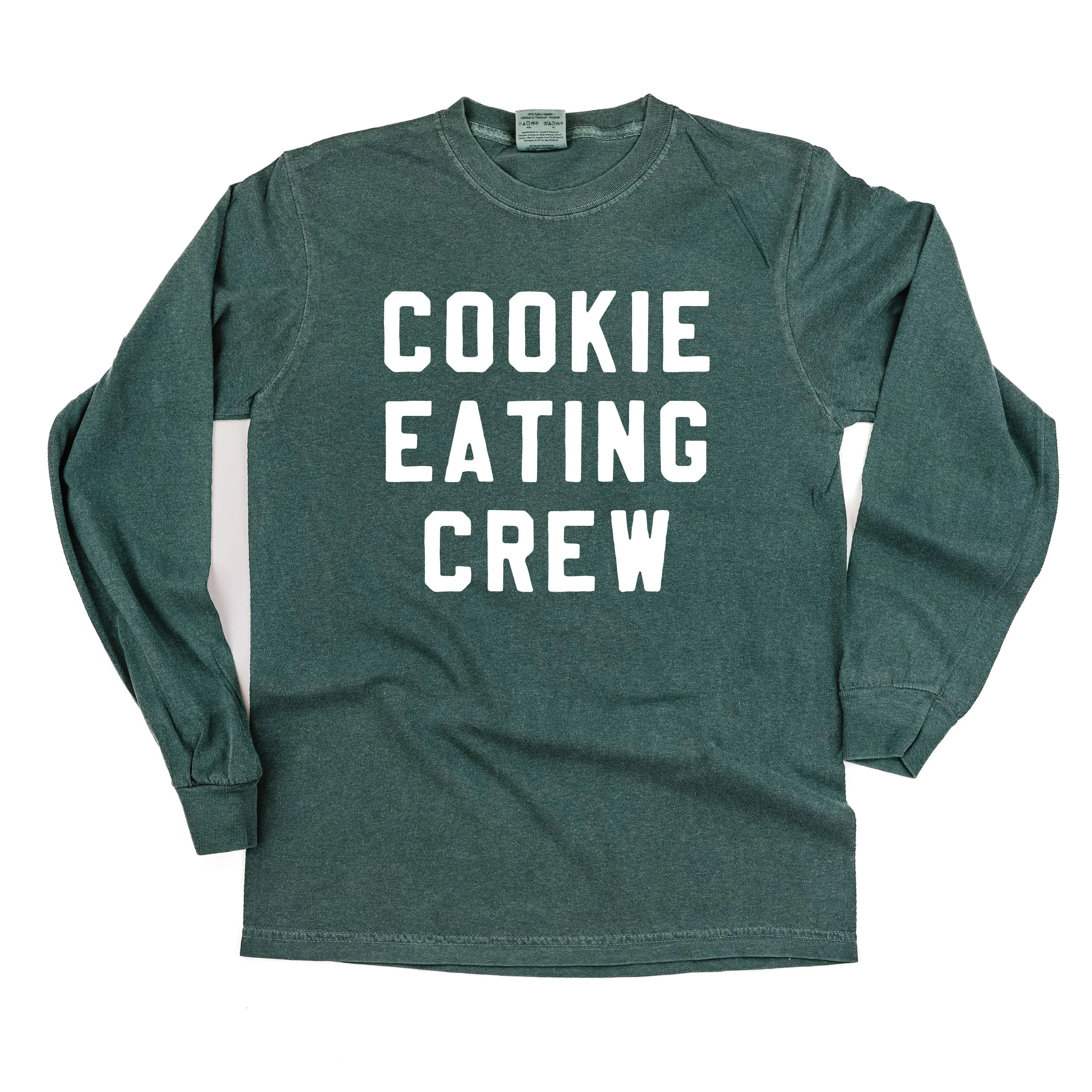 Cookie Eating Crew - Block Font - LONG SLEEVE Comfort Colors Tee