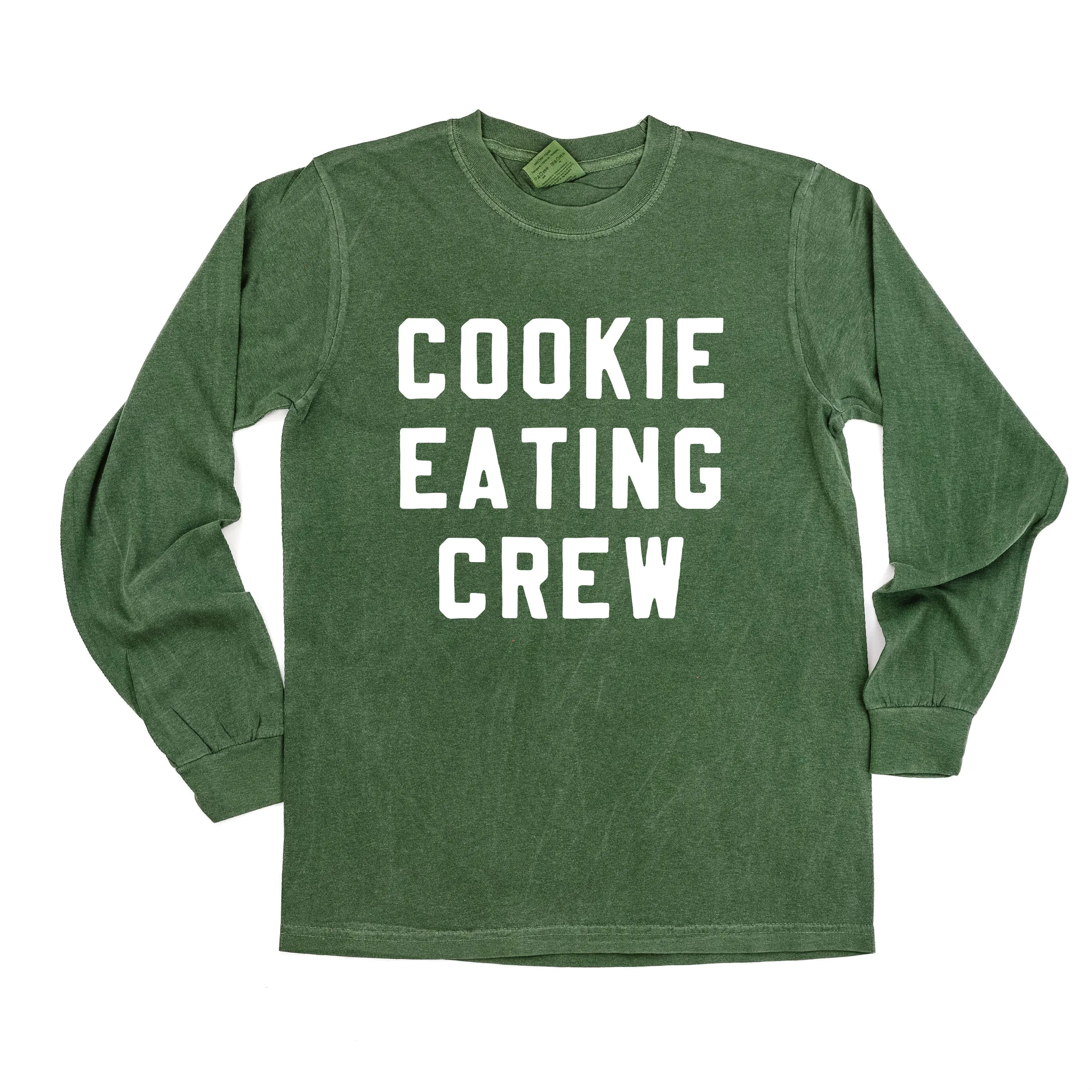 Cookie Eating Crew - Block Font - LONG SLEEVE Comfort Colors Tee