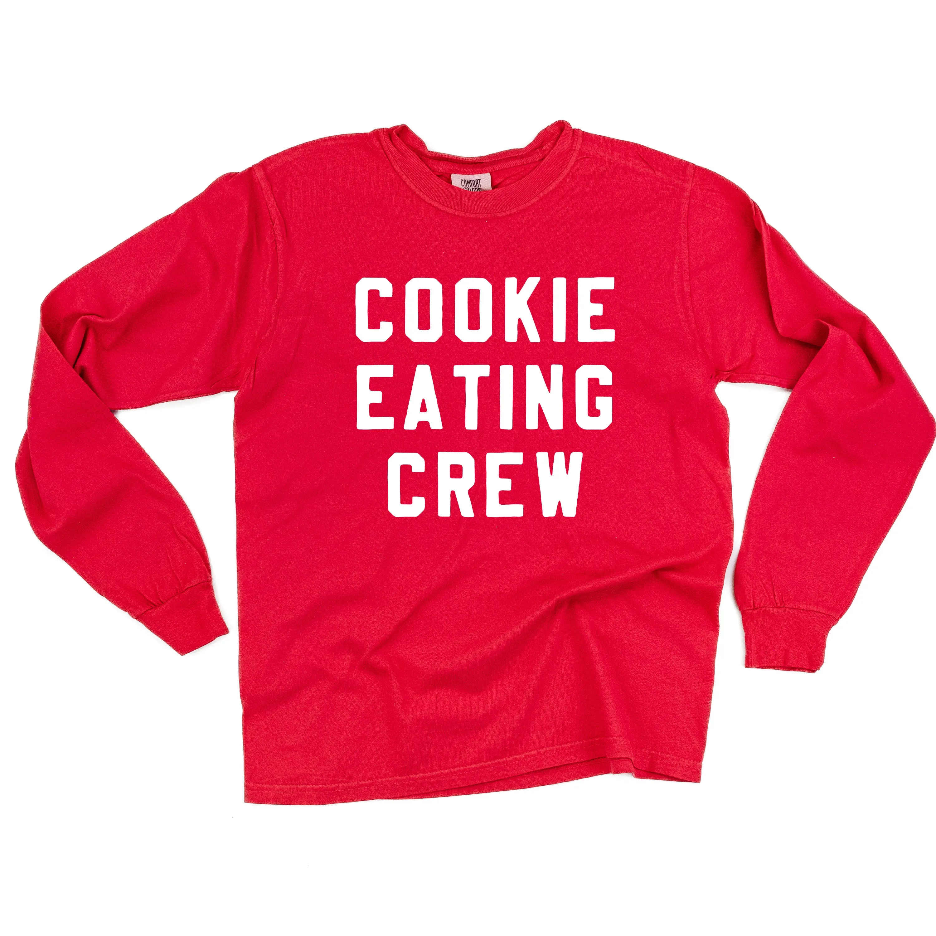 Cookie Eating Crew - Block Font - LONG SLEEVE Comfort Colors Tee