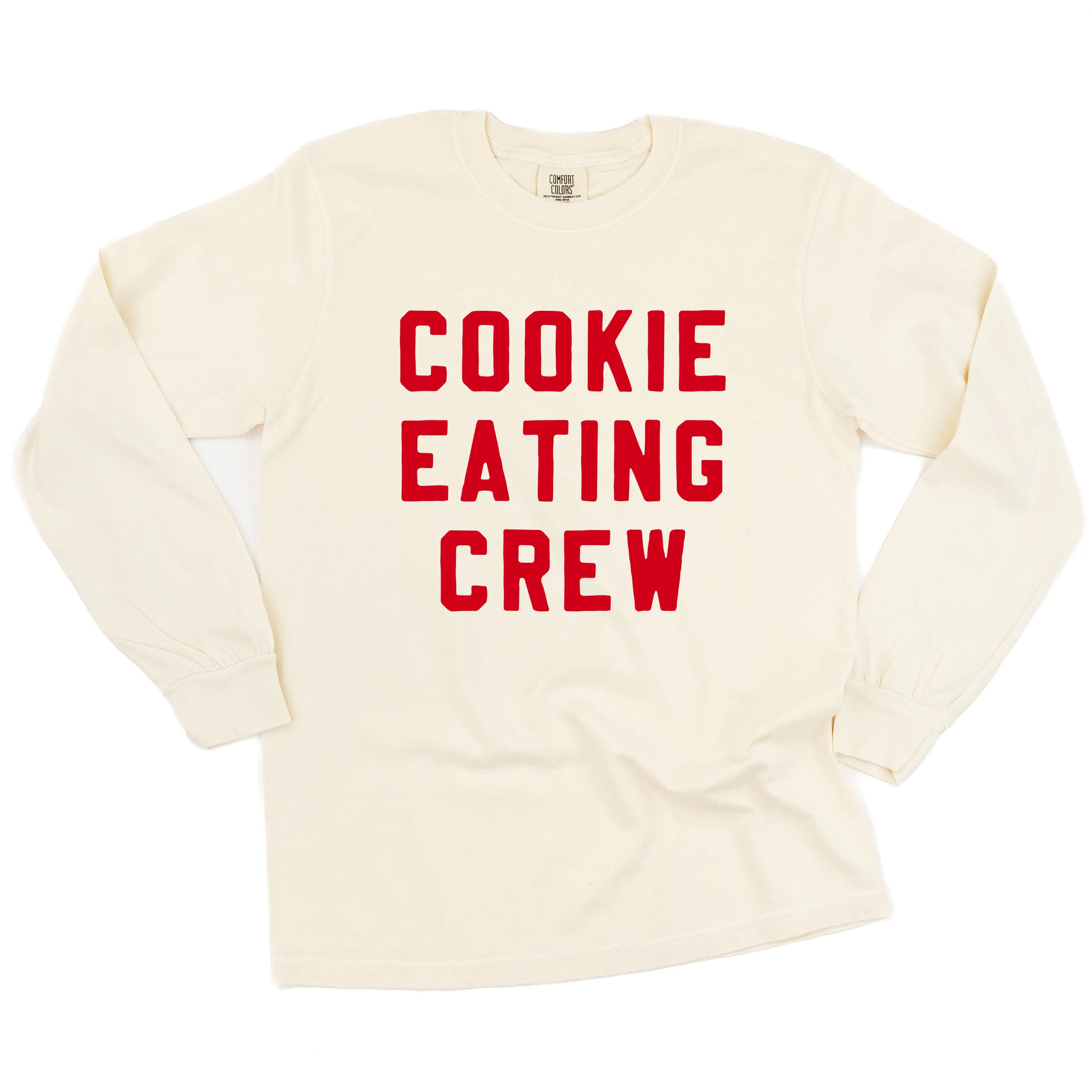 Cookie Eating Crew - Block Font - LONG SLEEVE Comfort Colors Tee