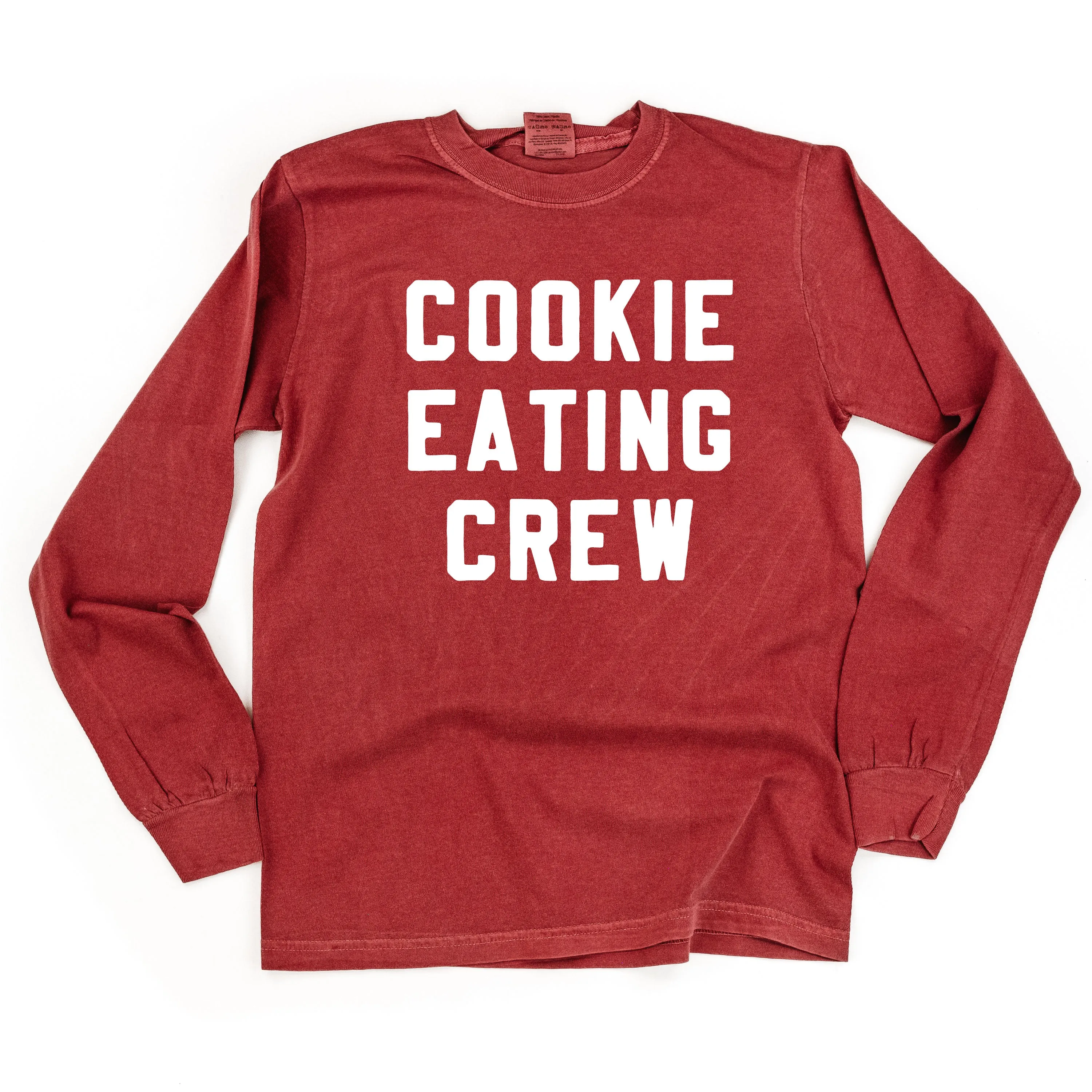 Cookie Eating Crew - Block Font - LONG SLEEVE Comfort Colors Tee