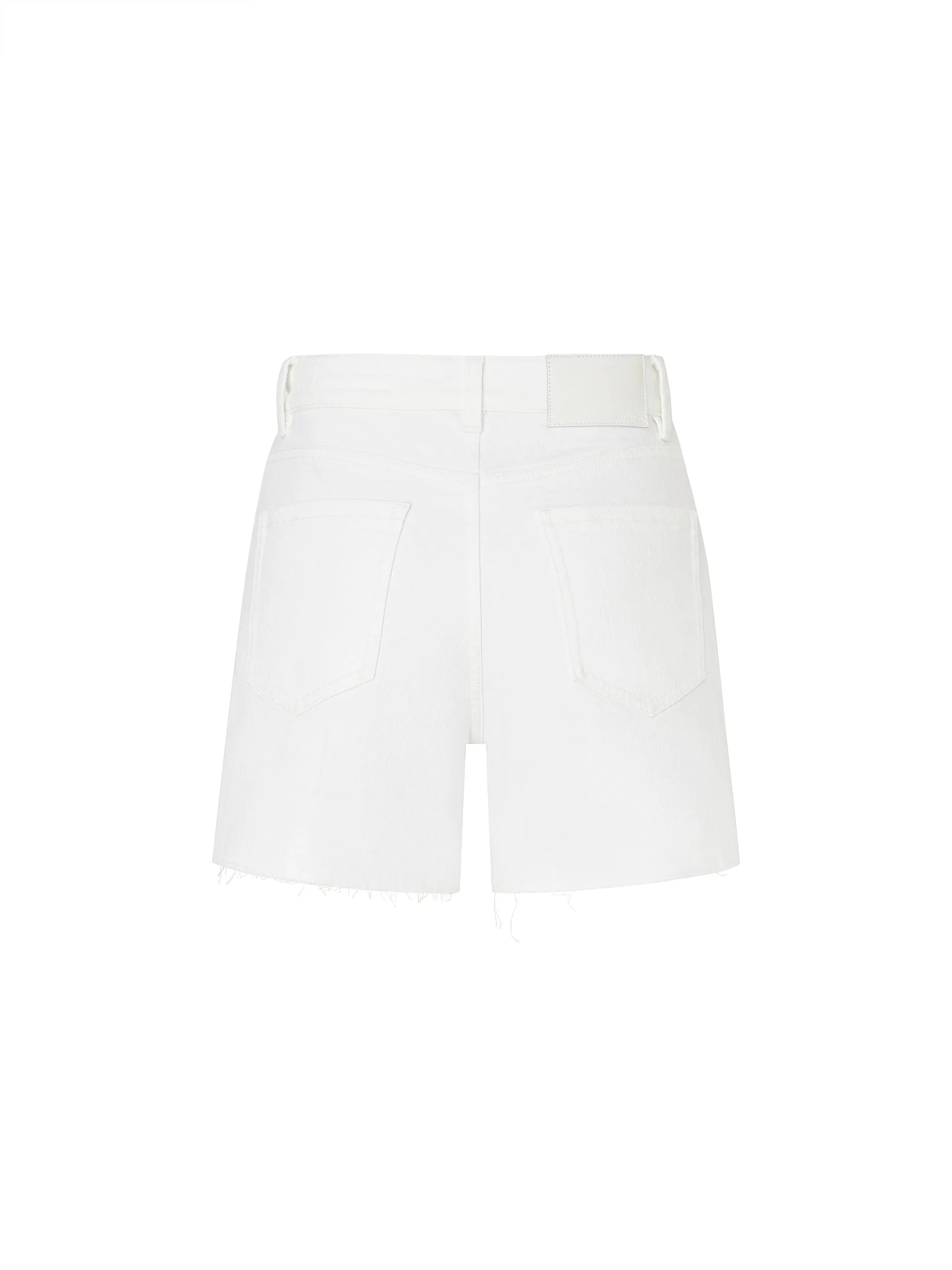 High Waist Raw Denim Shorts