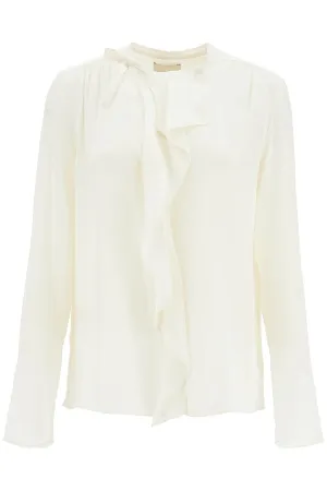 ISABEL MARANT silk blouse with ruffle 'ut