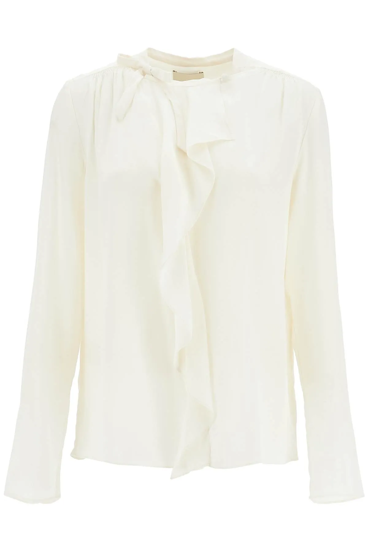ISABEL MARANT silk blouse with ruffle 'ut