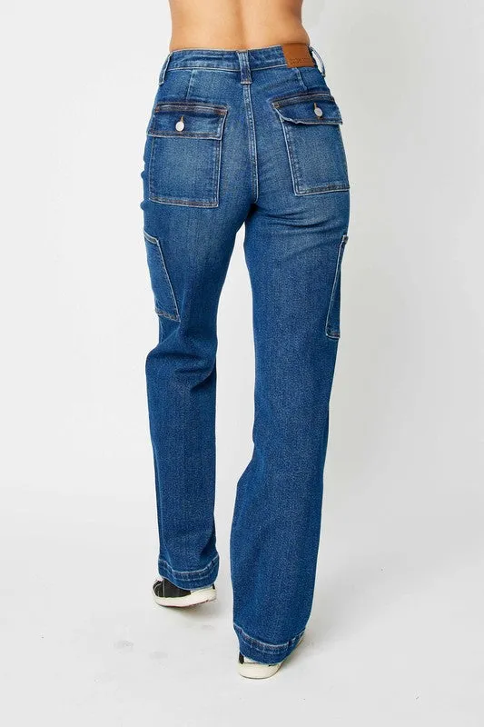 Judy Blue Full Size High Waist Cargo Jeans