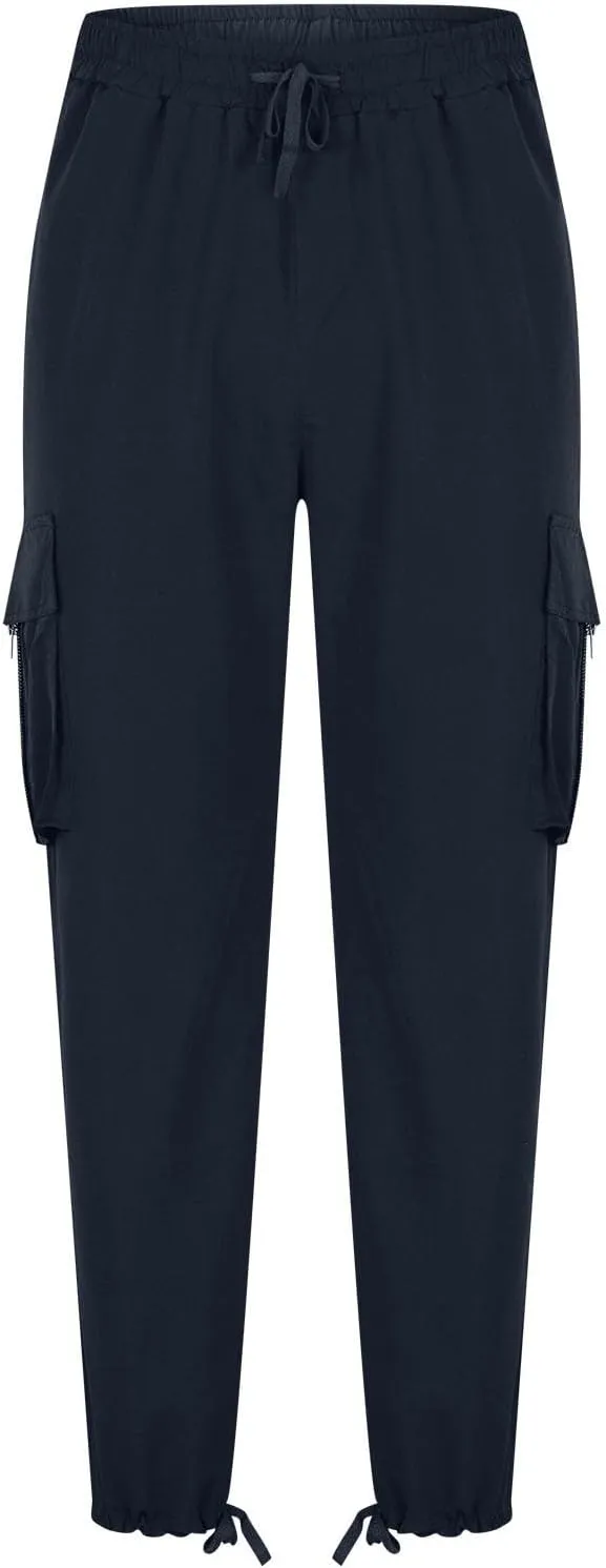 Mens Cargo Pants Casual Joggers Athletic Pants Cotton Loose Straight Sweatpants with Multil Pockets Outdoor Apparel