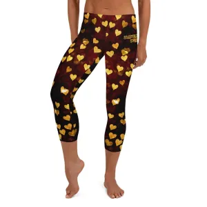 Night Hearts ~ Capri Leggings