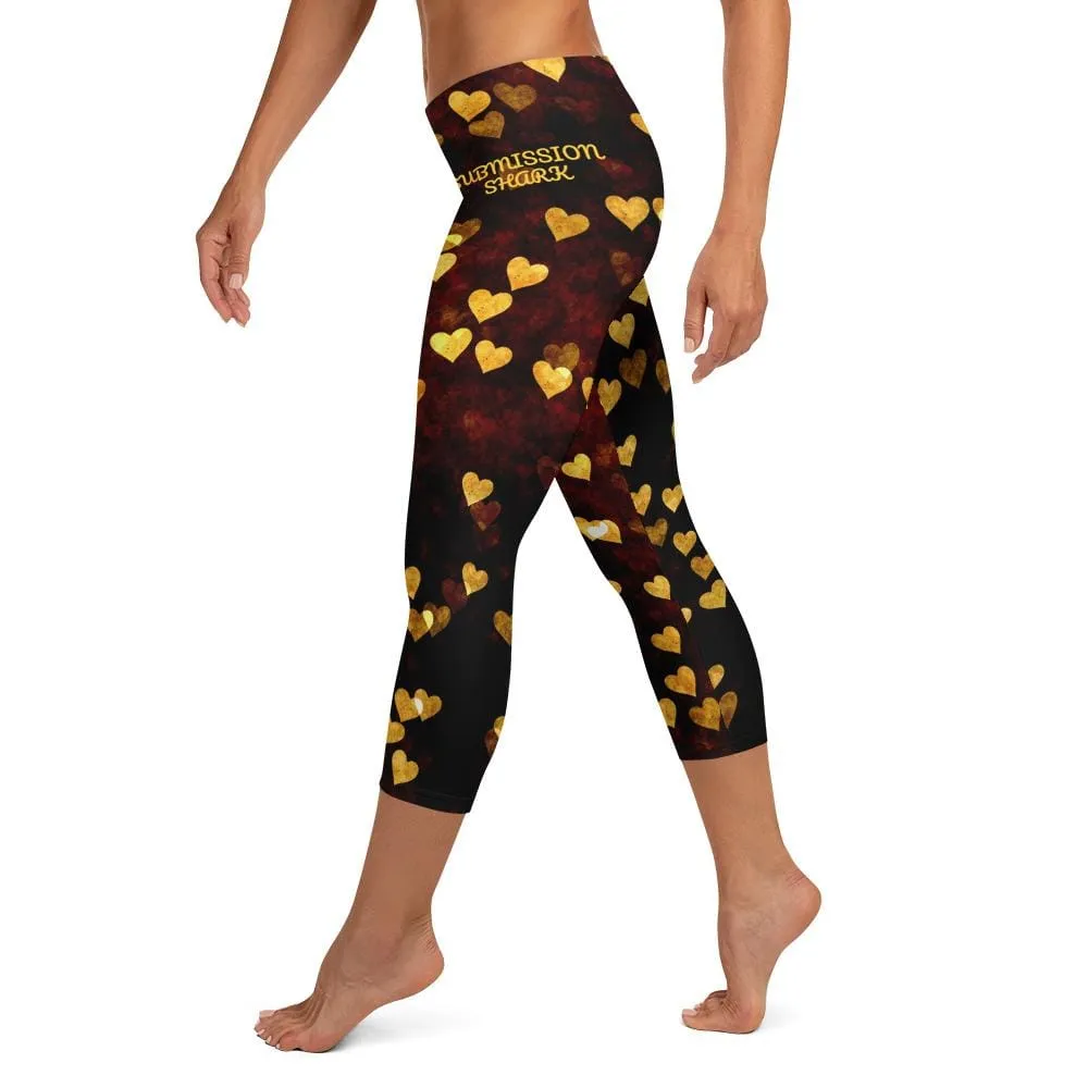 Night Hearts ~ Capri Leggings