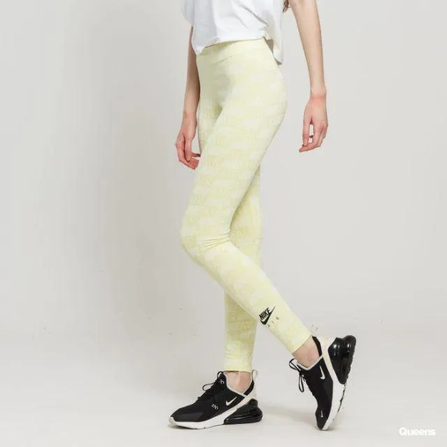 Nike Nsw Air Aop  Women Sportswear Tight Yellow And White