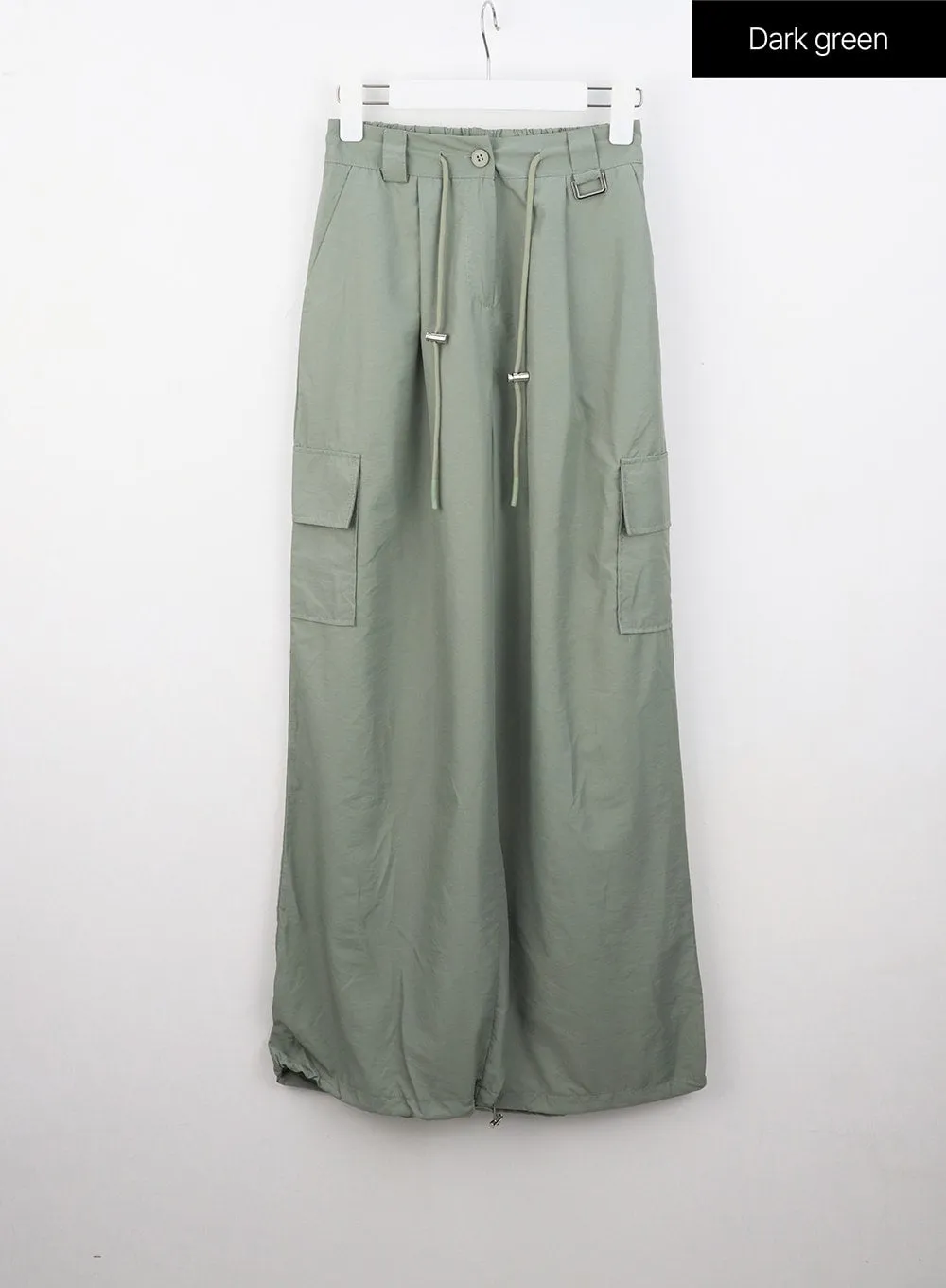 Nylon Baggy Cargo Pants OL305