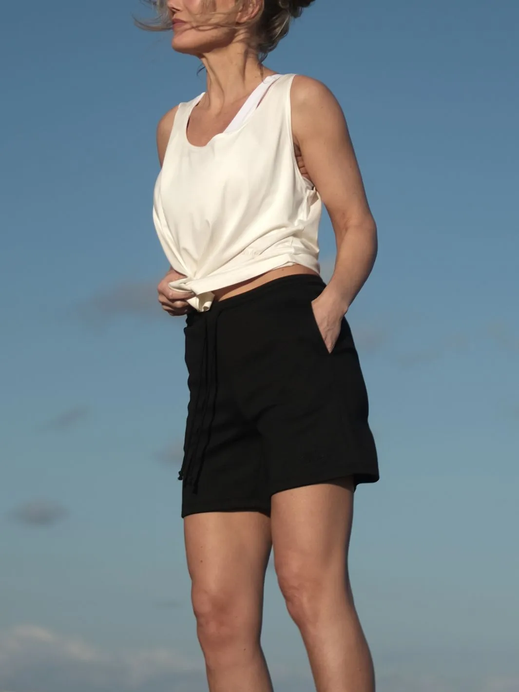 Relax Cotton shorts Black