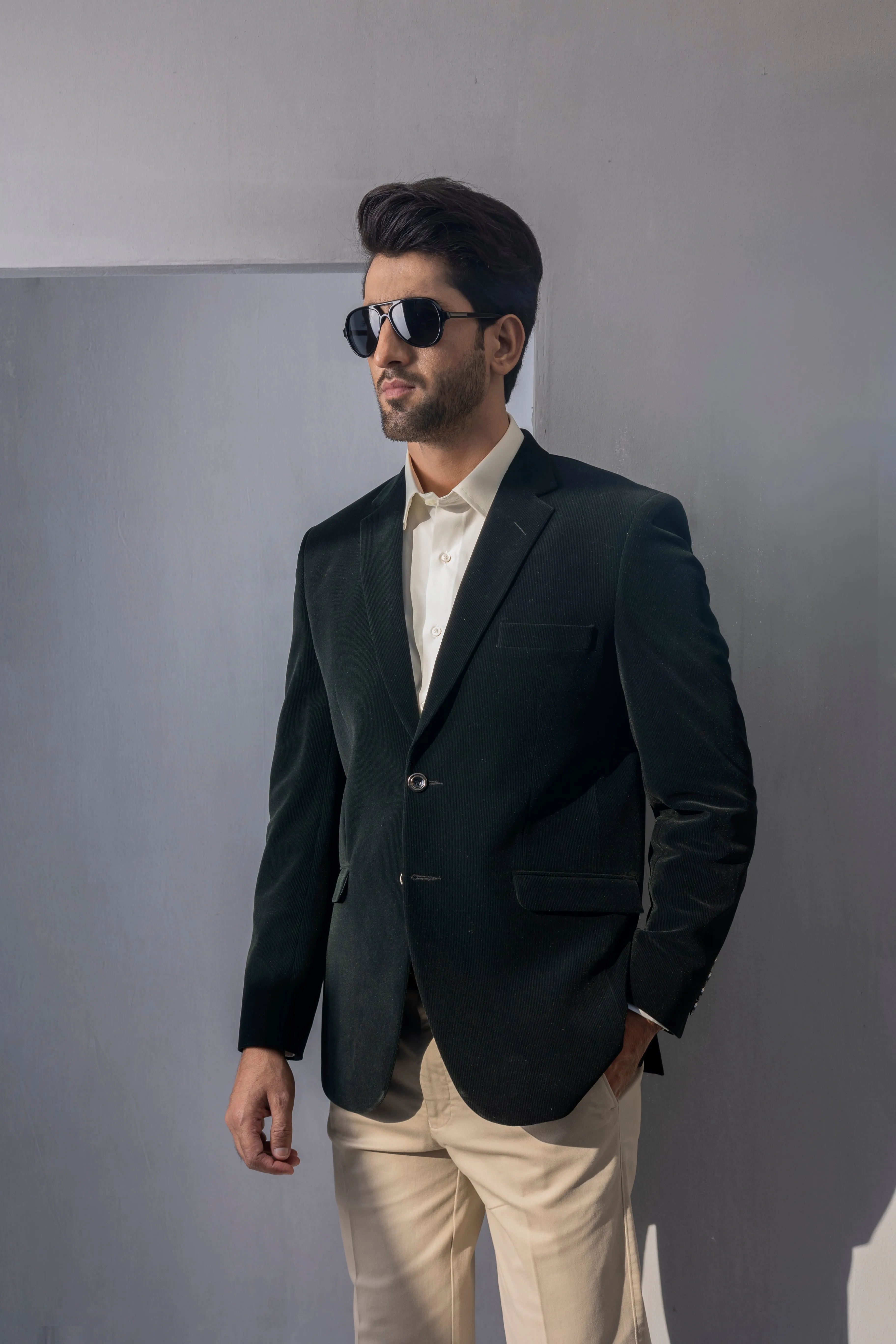 Velvet corduroy - Green vcord-22