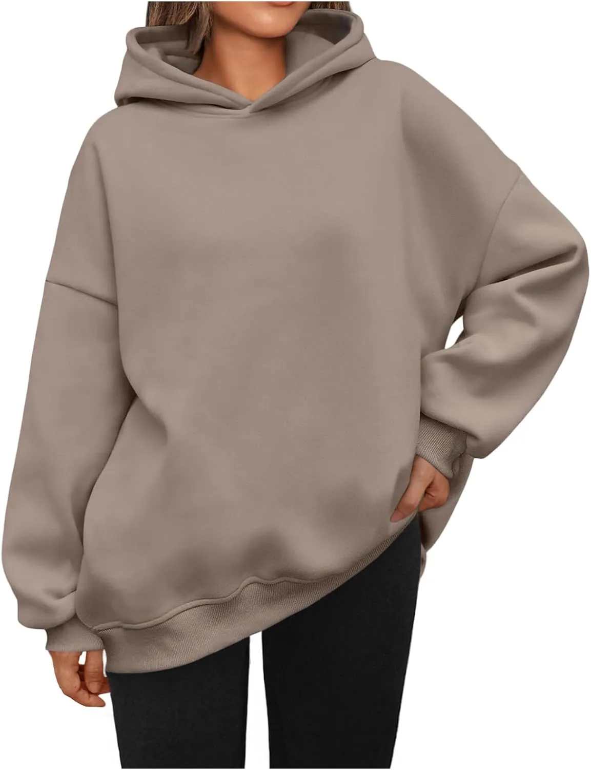 Women's Oversized Hoodies Fleece Sweatshirts Hooded Pullover Fashion Fall Clothes Trendy Outfits Winter Sweater