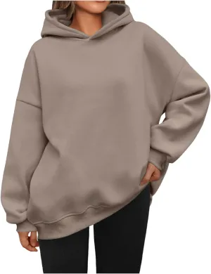 Women's Oversized Hoodies Fleece Sweatshirts Hooded Pullover Fashion Fall Clothes Trendy Outfits Winter Sweater